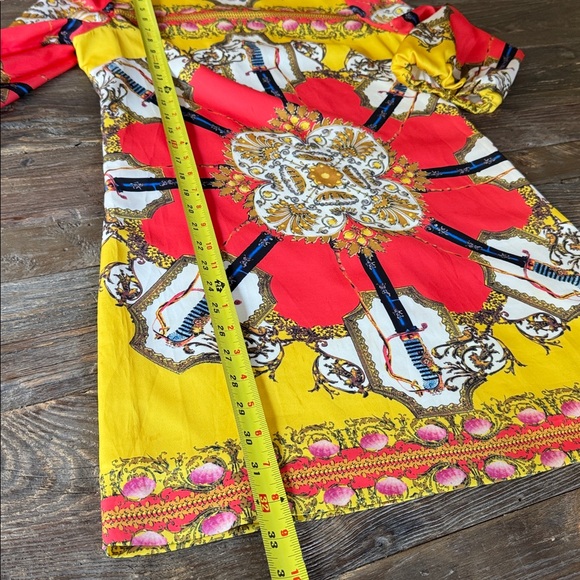 Dolce & Gabana 2011 vintage silk sheath dress swords and filigree - Picture 16 of 16